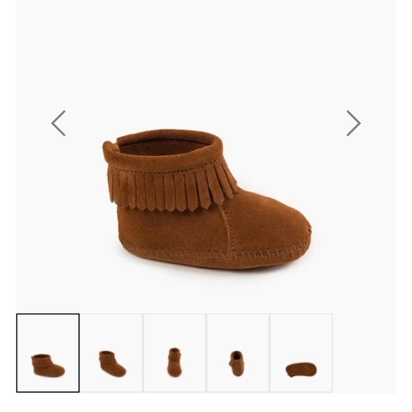 Never worn adorable Minnetonka moccasins. - Picture 3 of 3